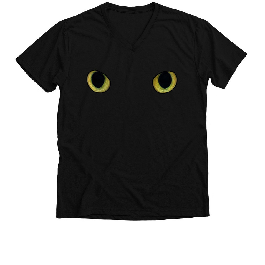 Manny?s Mesmerizing Eyes shirt, a Solid Black Blend Premium V-Neck Tee