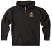 Bobby bluefish, a Black Heavyweight Zip Up Hoodie
