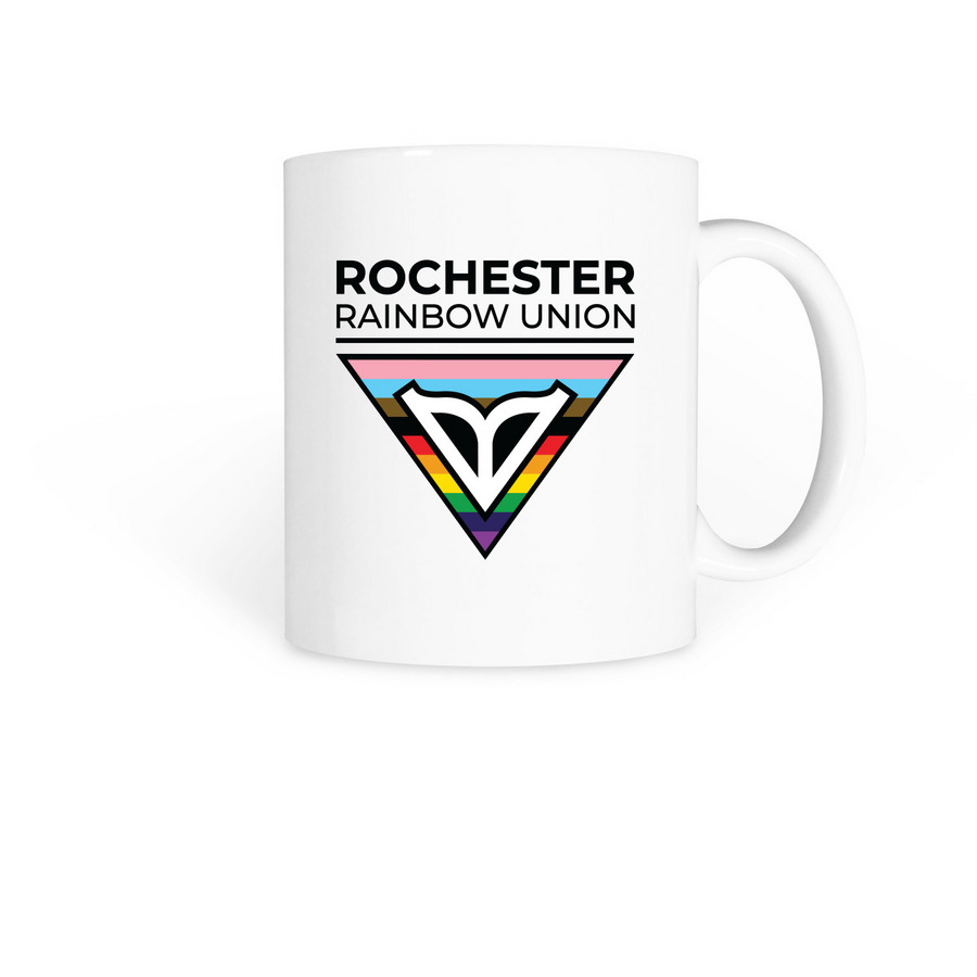 Rainbow Union Mugs, a White Coffee Mug