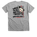 SOCIALLY SELECTIVE, a Athletic Heather Premium V-Neck Tee (back-view)