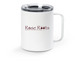 White Stainless Steel Travel Mug, a White Stainless Steel Travel Mug