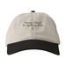 Opalite, a Oyster/ Black Printed Eco Baseball Cap