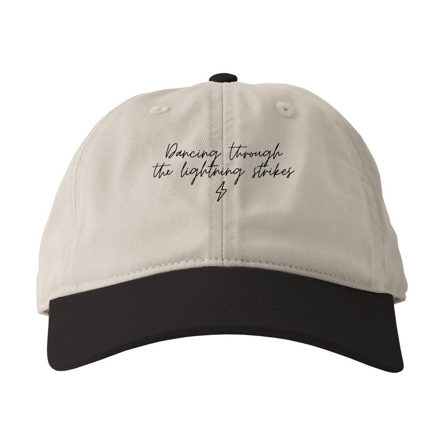 Opalite, a Oyster/ Black Printed Eco Baseball Cap