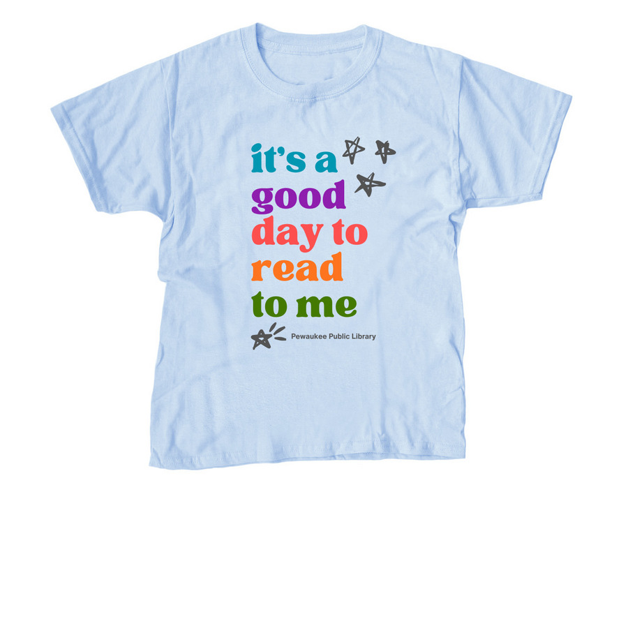 Read to Me - Youth, a Light Blue Youth Unisex Tee