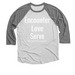 Student Ministry Fundraiser, a Premium Heather and Heather White 3/4 Sleeve Baseball Tee