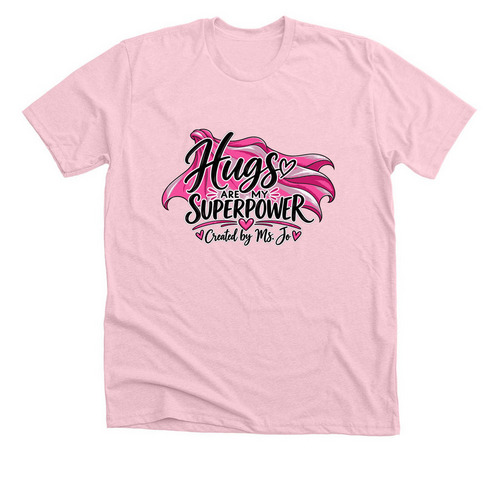 Created With Love by Ms. Jo, a Heather Pink Premium Unisex Tee