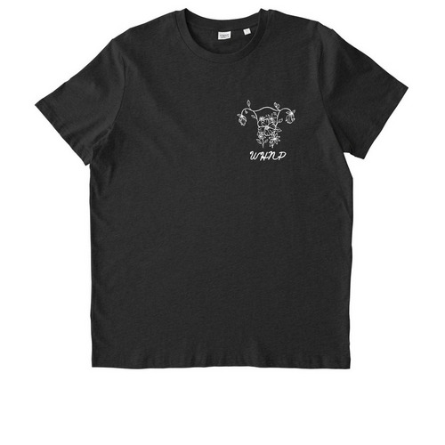 WHNP Pelvis on Back, a Dark Heather Grey Stanley/Stella Unisex Crafter Tee