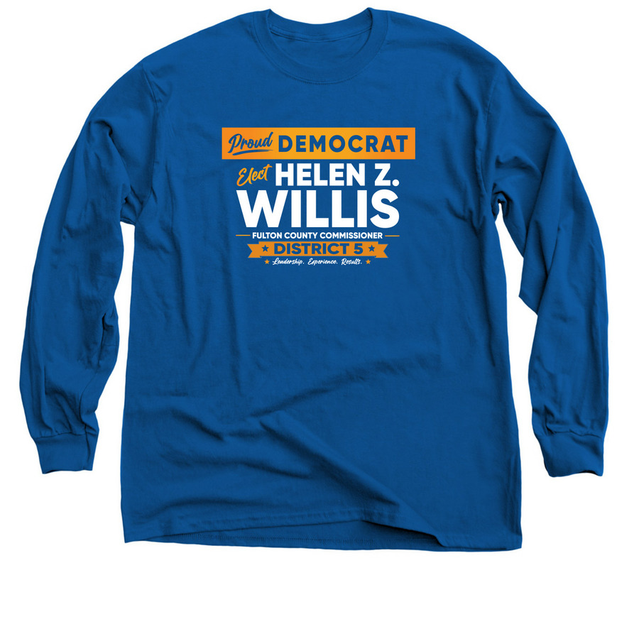 Long Sleeve Campaign Tee, a Royal Blue Classic Long Sleeve Tee