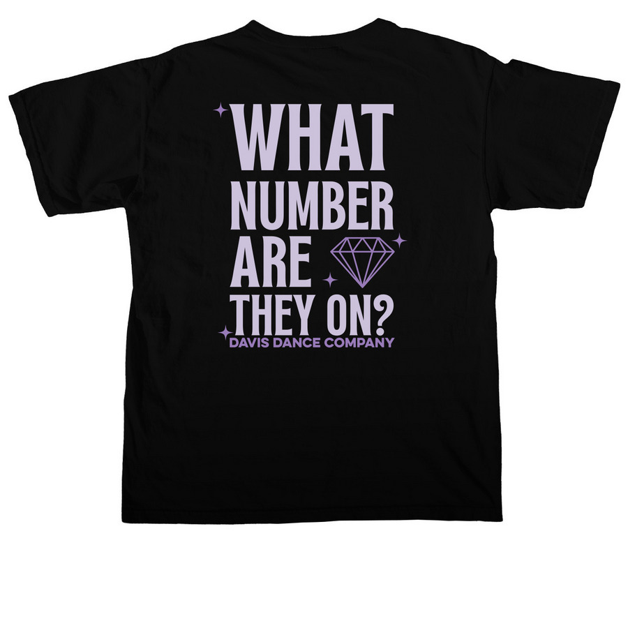 Competition Mom Shirt, a Black Comfort Colors Unisex Tee (back-view)