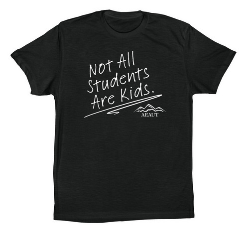 Not All Students, a Vintage Black Premium Cotton Tee