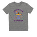 Education Is Power Tee, a Aluminum Grey Allmade Youth Eco Triblend Tee