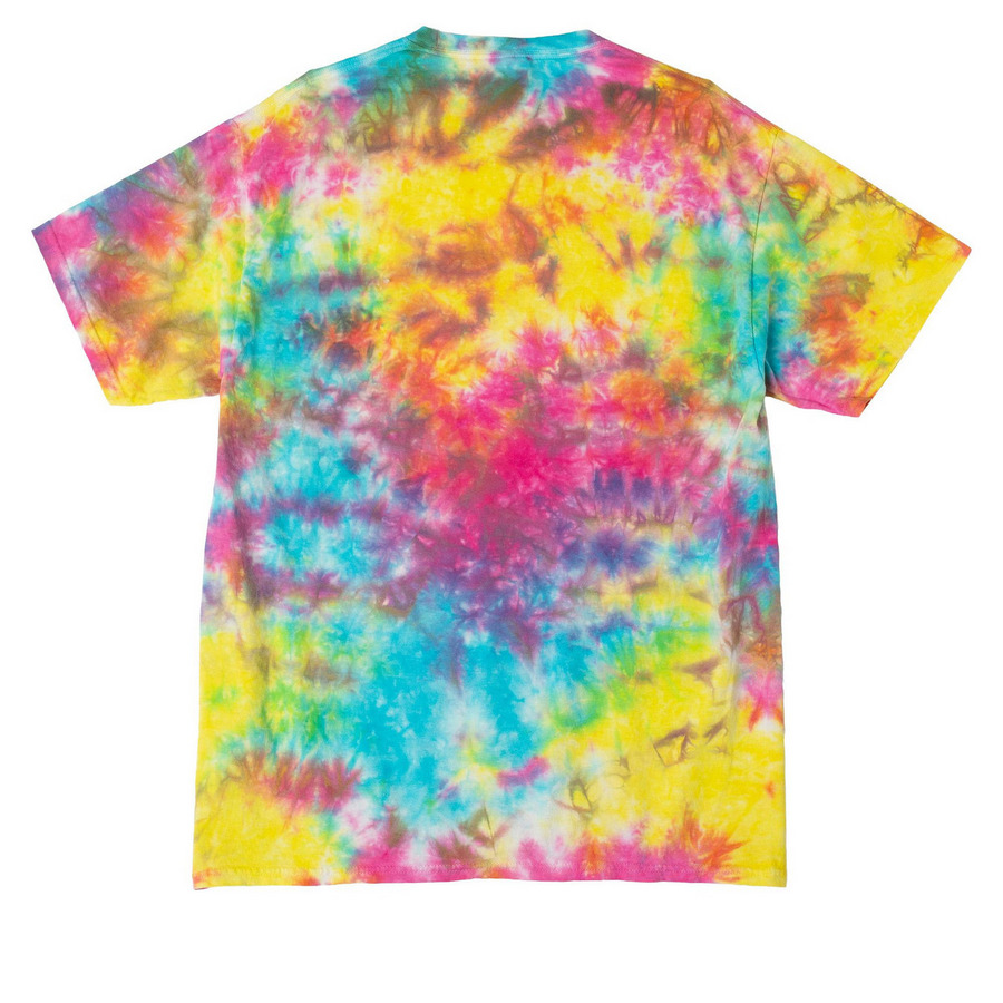 get out of your head (dark text), a Jeweltone Colorburst Crystal Tie Dye Tee (back-view)