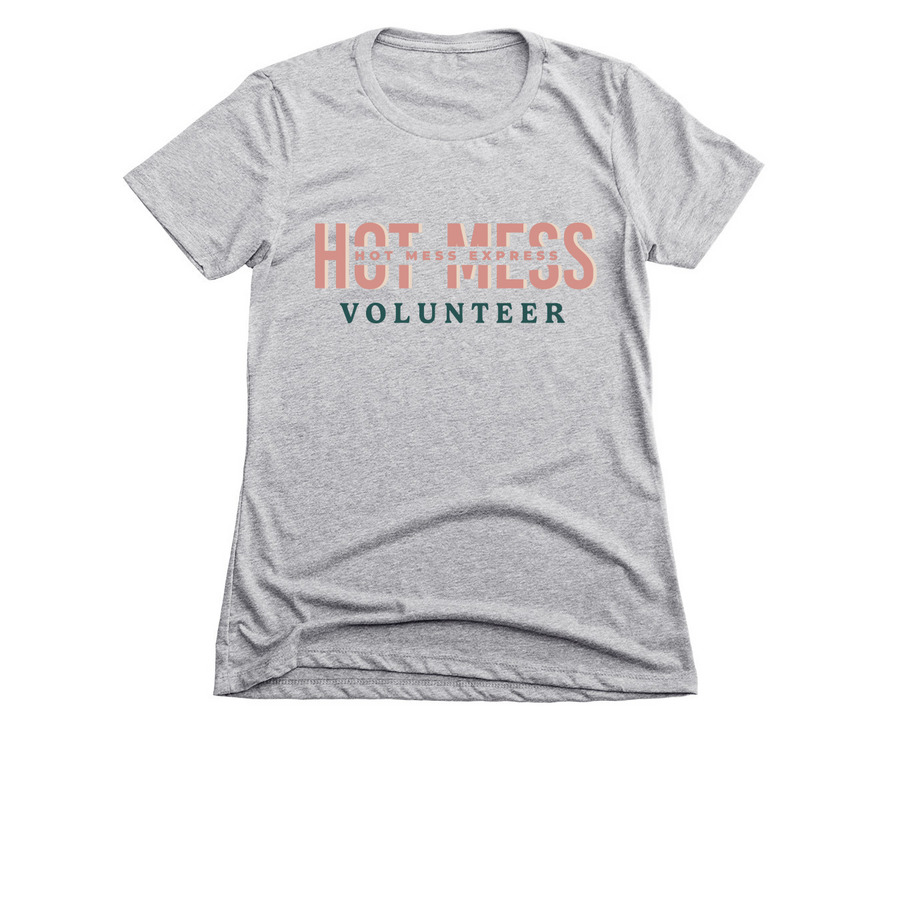 Volunteer, a Dark Heather Grey Women's Slim Fit Tee
