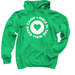Hole Lotta Heart, a Irish Green Pullover Hoodie