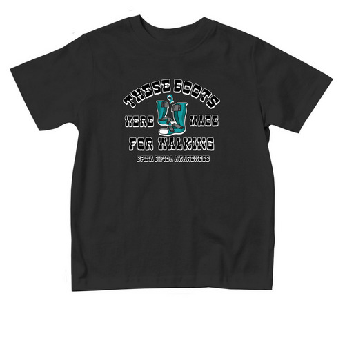 Spina Bifida - Made for Walking (Toddler), a Black Toddler Tee