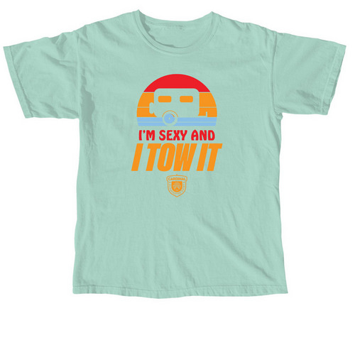 I'm Sexy and I Tow It, a Chalky Mint Comfort Colors Unisex Tee
