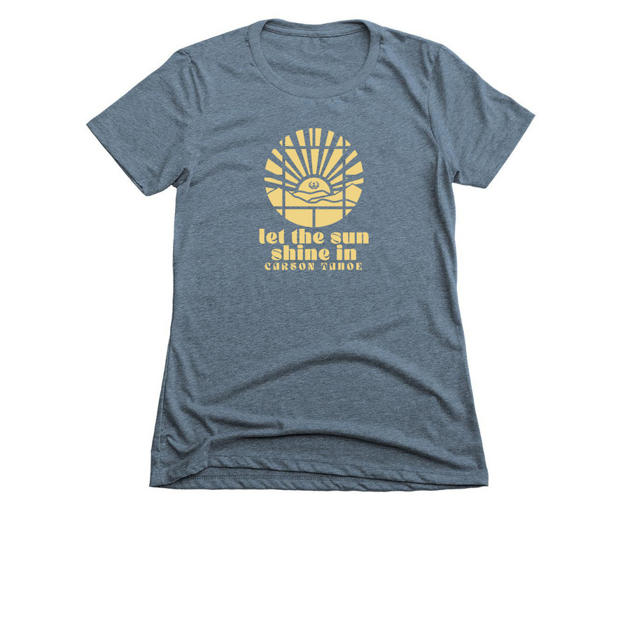 Let The Sun Shine In, a Indigo Women's Slim Fit Tee