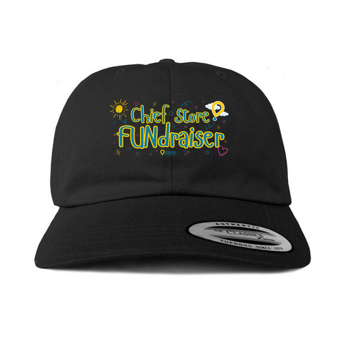 Chief Store FUNdraiser HAT, a Black Printed Classic Baseball Cap