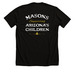 Masons Supporting Arizona?s Children Tee, a Solid Black Blend Premium Unisex Tee (back-view)