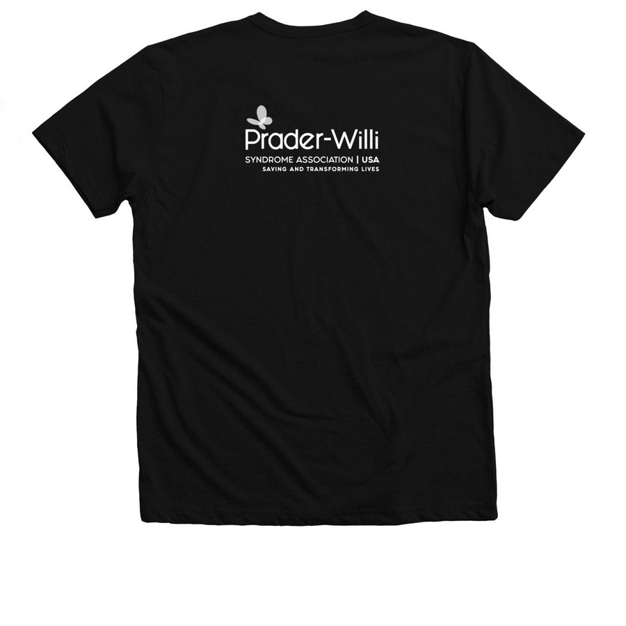 Stripes Are Awesome Dark T's, a Solid Black Blend Premium V-Neck Tee (back-view)