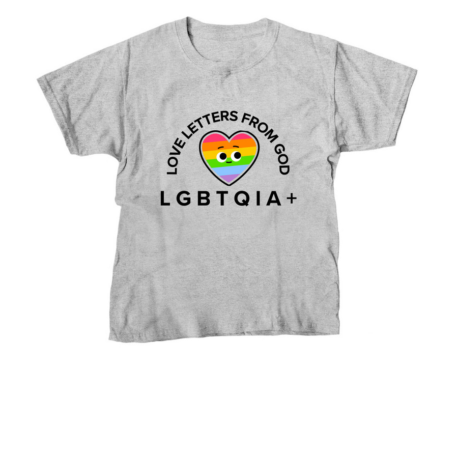 2024 - Kids Love Letters from God, a Sport Grey Youth Unisex Tee