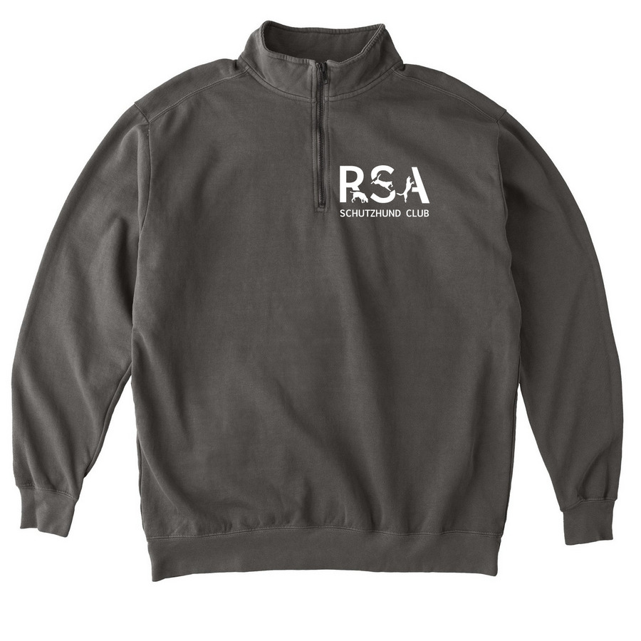 RSA Sweatshirts 2, a Pepper Comfort Colors Quarter Zip Pullover