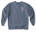 Ole Miss Club of Boston x Loretta's - Blue, a Blue Jean Comfort Colors Crewneck Sweatshirt