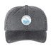 RMC Baseball Caps, a Black Printed Pigment Dye Baseball Cap