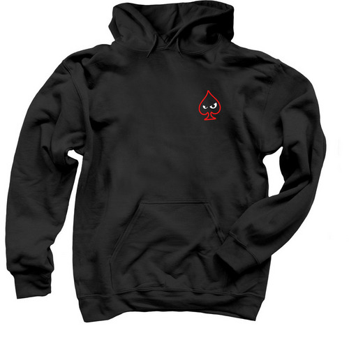 Absolute Nuts Spade, a Black Pullover Hoodie