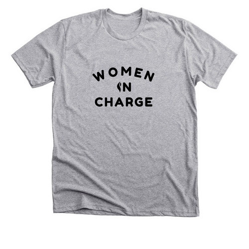 Women in Charge Classic Tee- Volunteers Only, a Athletic Heather Premium Unisex Tee