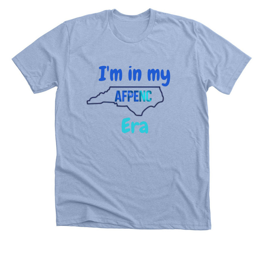 AFPENC Era, a Heather Baby Blue Premium Unisex Tee