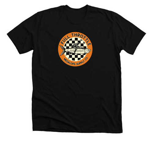 Tarpon Rider T, a Solid Black Blend Premium Unisex Tee