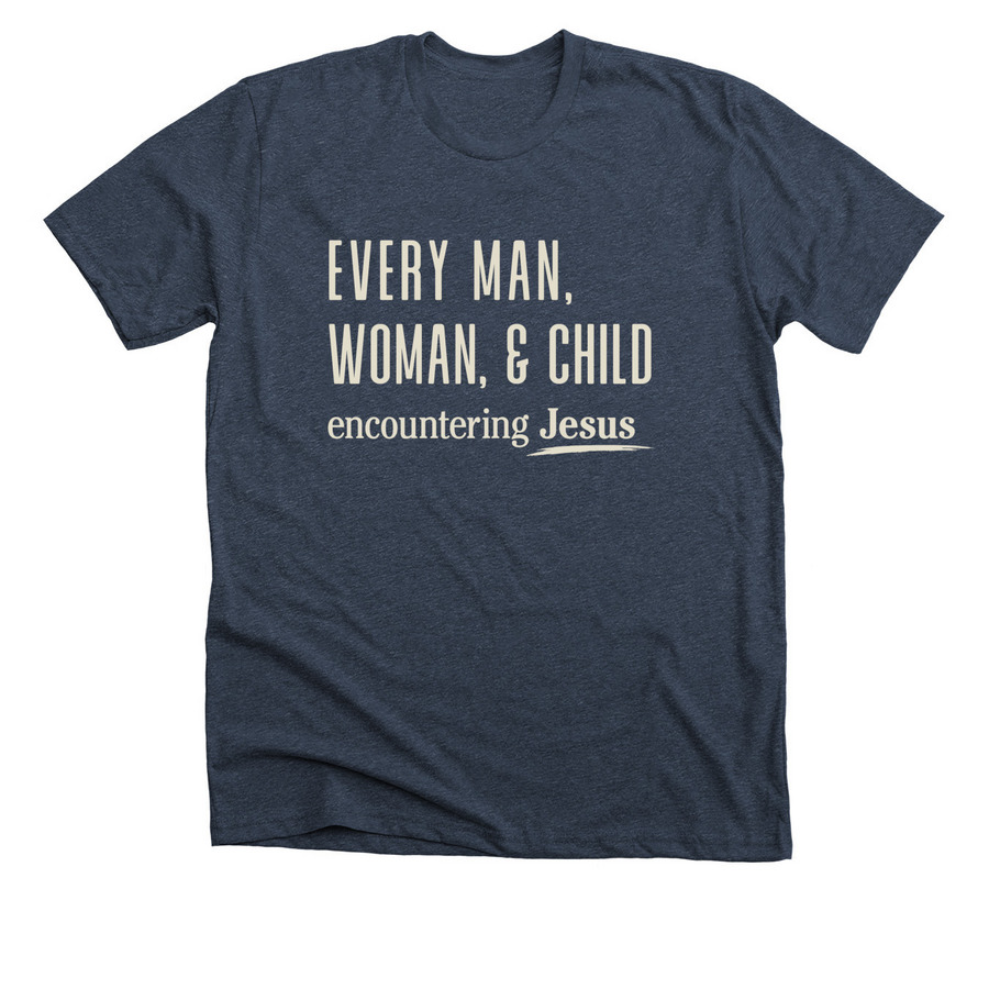 RH Fundraising Campaign, a Heather Midnight Navy Premium Unisex Tee