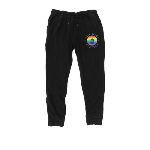 Exit 7 Pride Sweatpants, a Black Midweight Fleece Joggers