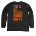 Hunger Action Month Grey, a Dark Grey Heather Premium Long Sleeve Tee (back-view)