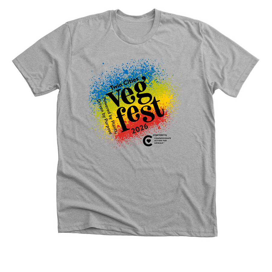 Twin Cities Veg Fest 2026, a Athletic Heather Premium Unisex Tee