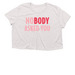 NoBODY Asked You (Fundraiser), a Heather Dust Women?s Flowy Cropped Tee