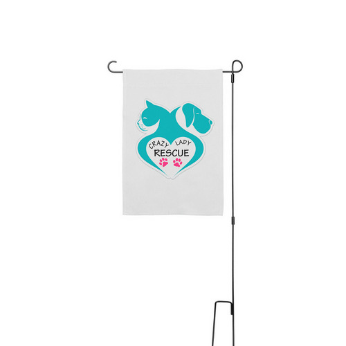 Show your support&nbsp;, a White 12" x 18" Yard Flag with Stake