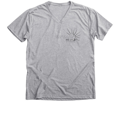 The Sun Will Shine, a Athletic Heather Premium V-Neck Tee