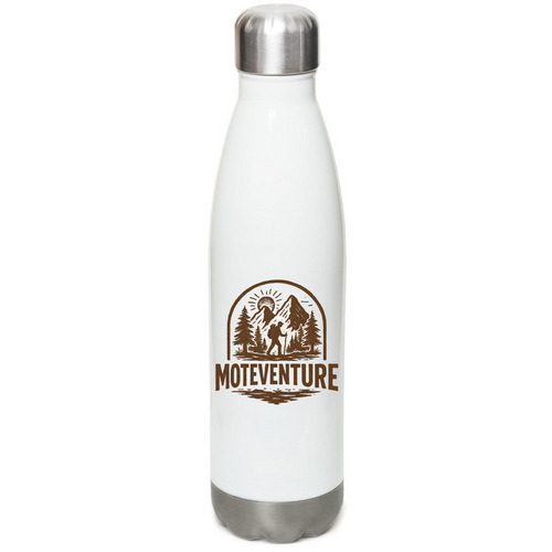 Rustic Spirit, Modern Soul Water Bottle, a White Stainless Steel Water Bottle