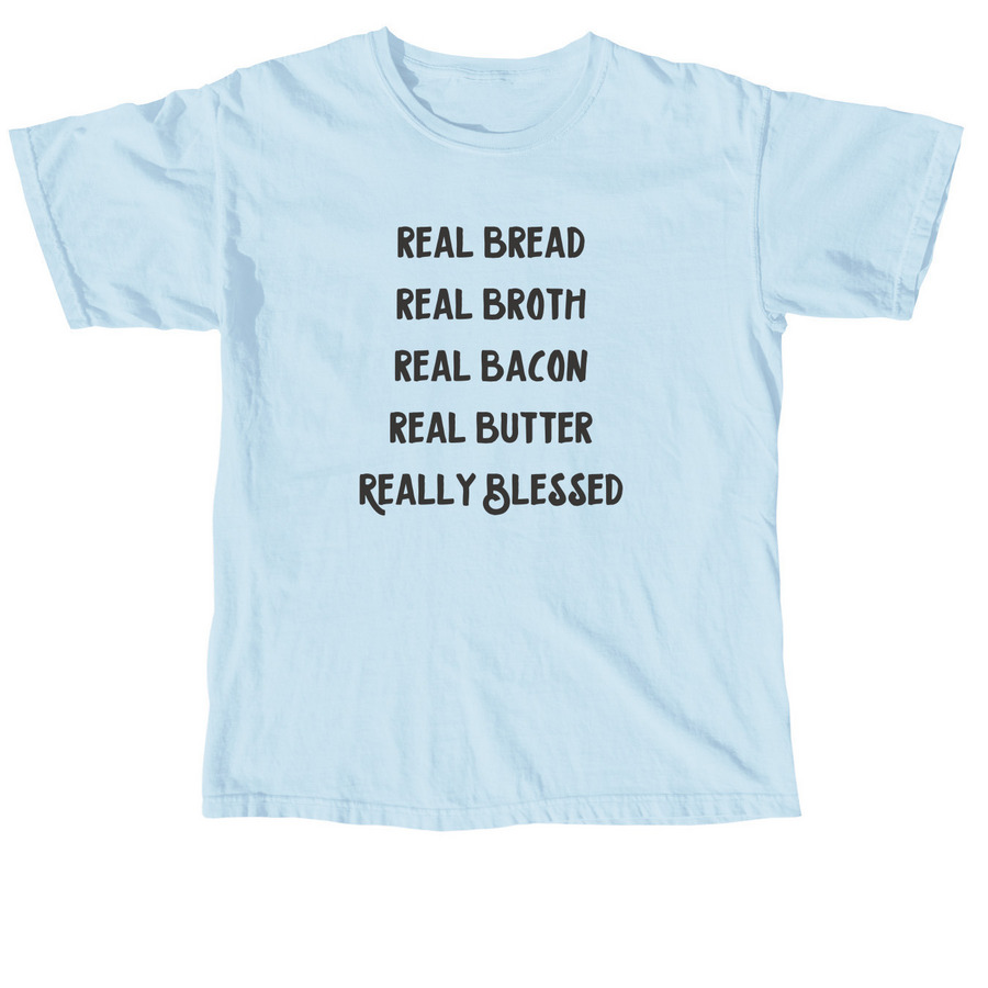 Really Blessed 100% Cotton, a Chambray Comfort Colors Unisex Tee