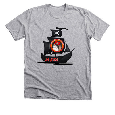 FLORIDA BULLDOG RESCUE x TB BUCS, a Athletic Heather Premium Unisex Tee