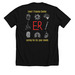 STRONGER Premium T, a Solid Black Blend Premium Unisex Tee (back-view)