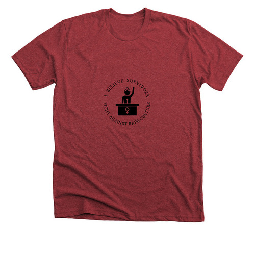 Believe Survivors (CO), a Heather Canvas Red Premium Unisex Tee