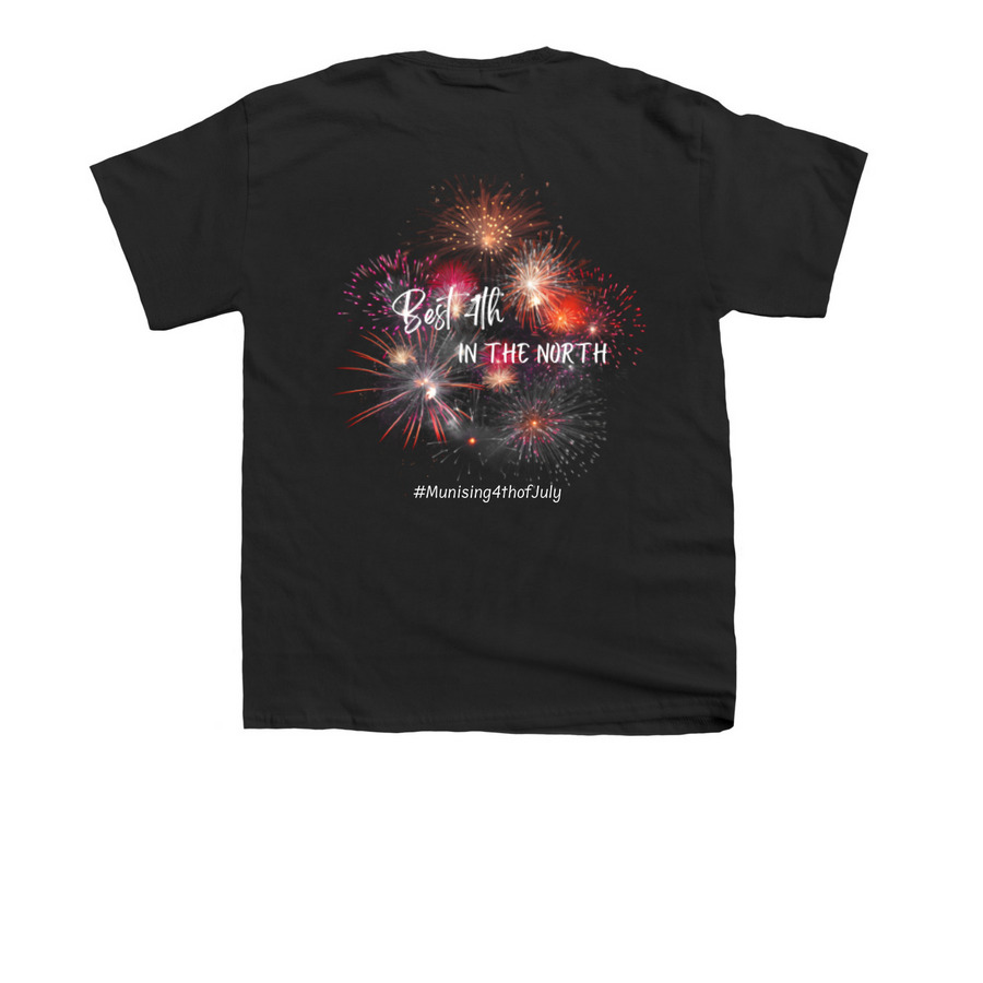 Best 4th In the North - Youth&nbsp;, a Black Youth Unisex Tee (back-view)