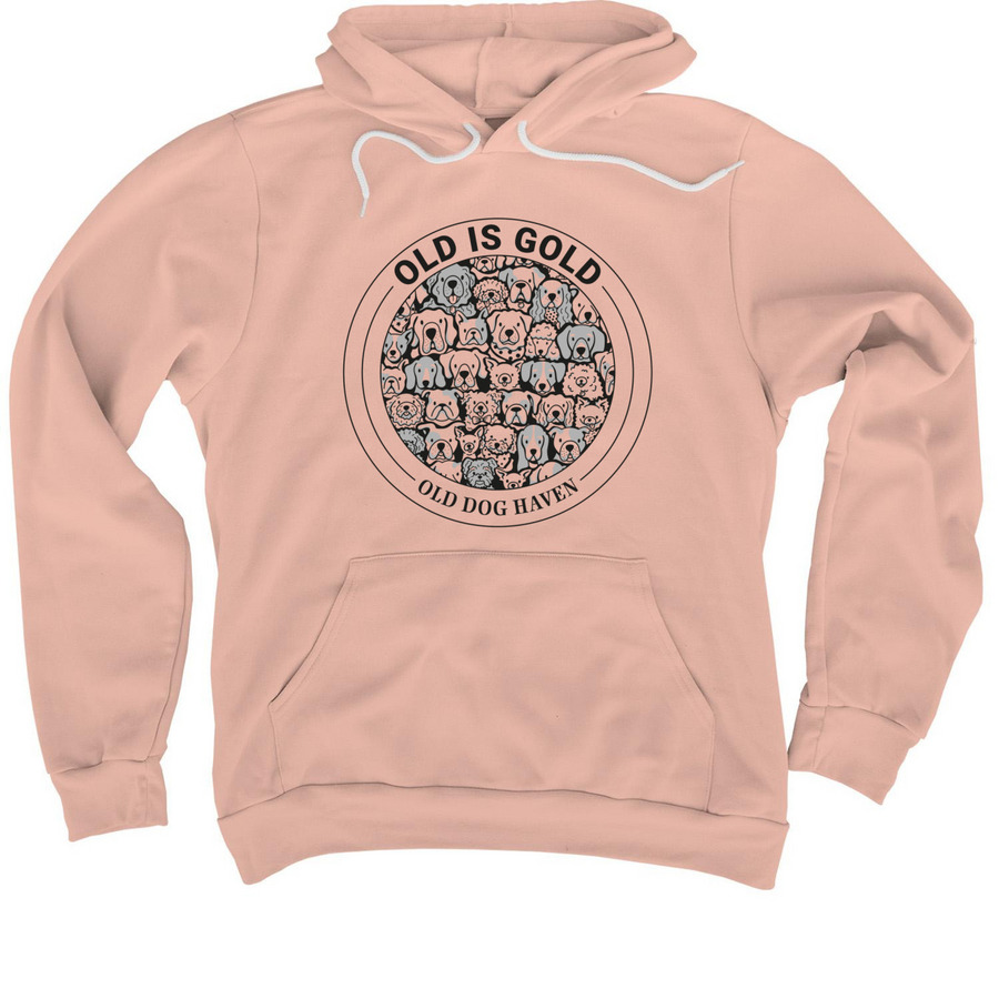 Old is Gold, a Peach Premium Pullover Hoodie