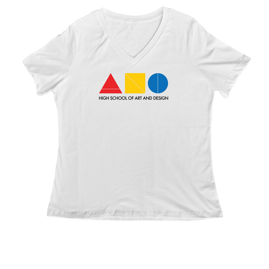 V-Necks & Slim Fit - Light Neutrals, a White Women's Relaxed V-Neck Tee