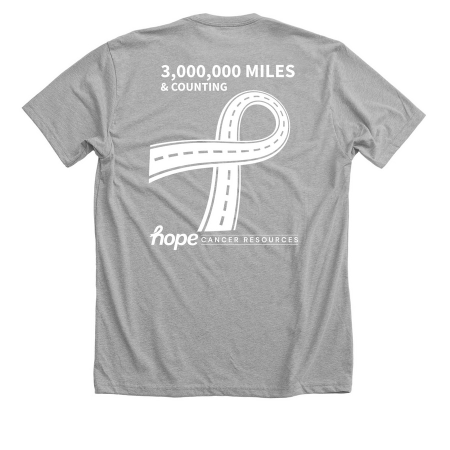 Driving Hope, a Athletic Heather Premium Unisex Tee (back-view)