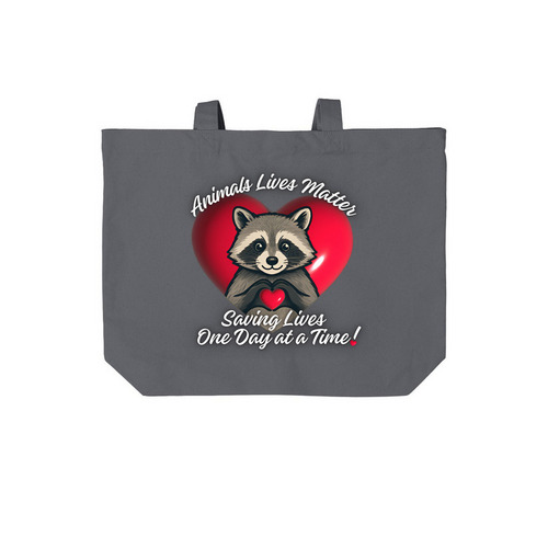 Animals Lives Matter of East Texas, a Storm Grey Cotton Canvas Tote Bag
