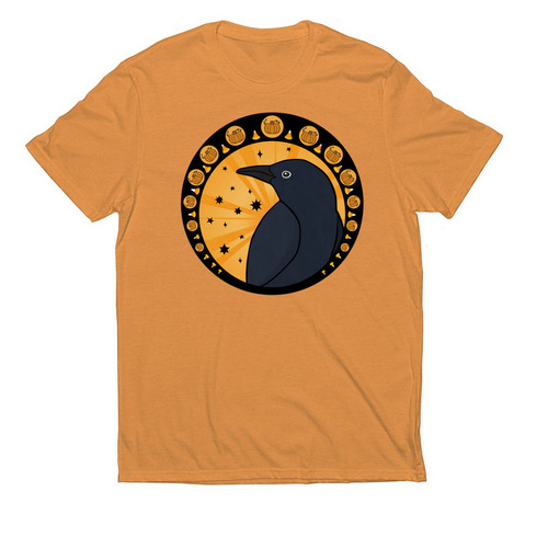 Halloween Crow, a Orange You Fancy Allmade Eco Triblend Unisex Tee